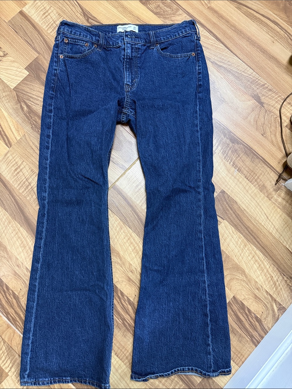 Abercrombie & Fitch Dark Blue Flare Jeans